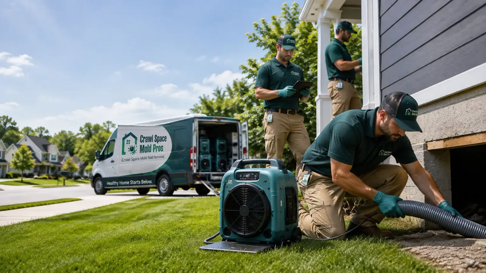 Crawl Space Mold Removal in North Fairfield, OH